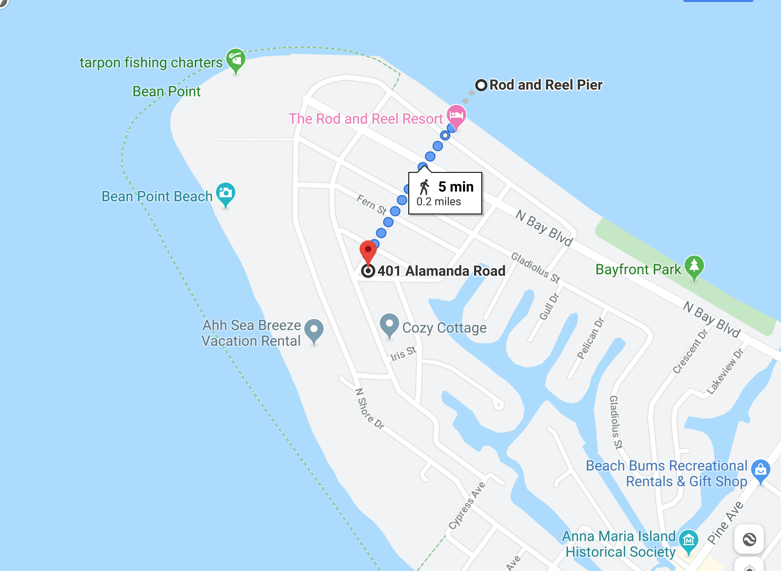 Bean Point Beach House Directions/Location